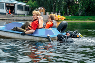 Экологический десант аквалангистов ТУСУРа провёл очистку Белого озера с металлоискателем