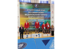 Самбисты ТУСУРа завоевали три медали на Чемпионате СФО